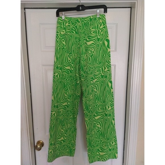 Shein Retro pants Small Green Hippie Retro Y2K Vintage Look - Picture 5 of 7